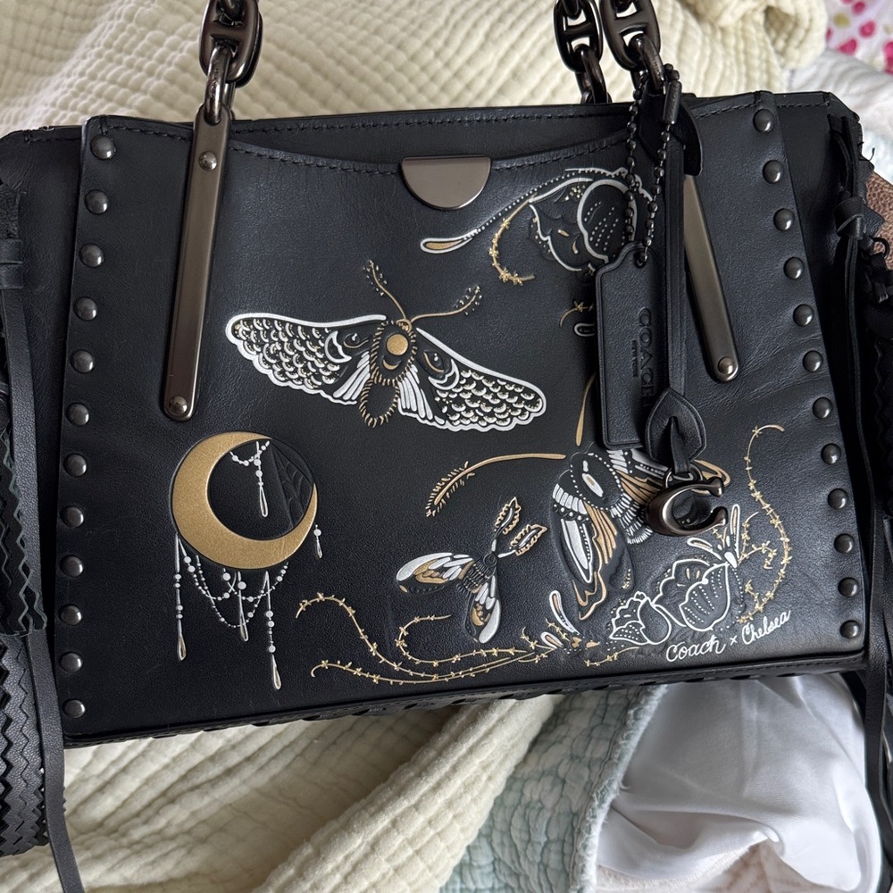Coach Chelsea Champlain Dreamer Bag with tattoo design beautiful